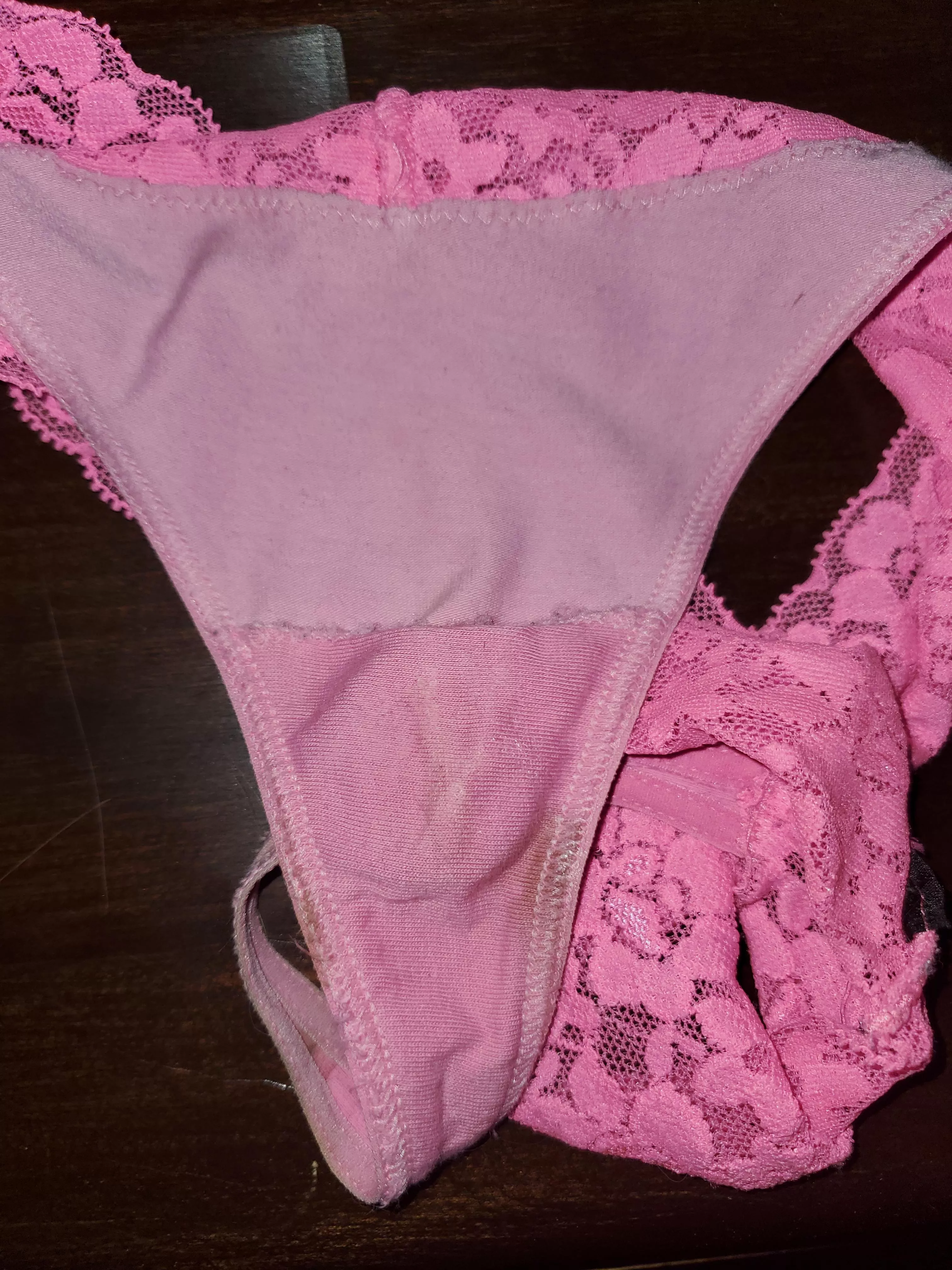Stepmoms dirty pink panties ( I came in this pair last week)