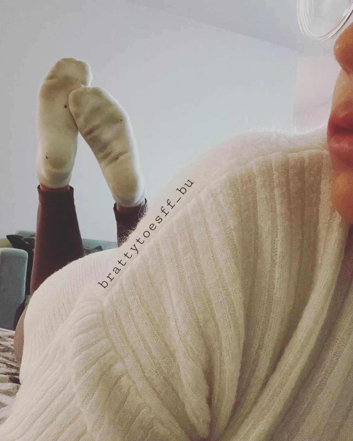 Stick your nose between my toes and breathe in deeply. It’s what you need. It’s all you deserve.