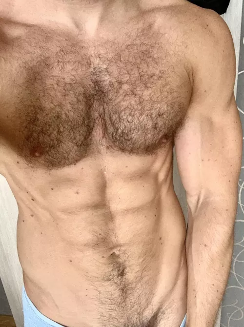 Still wet after the shower