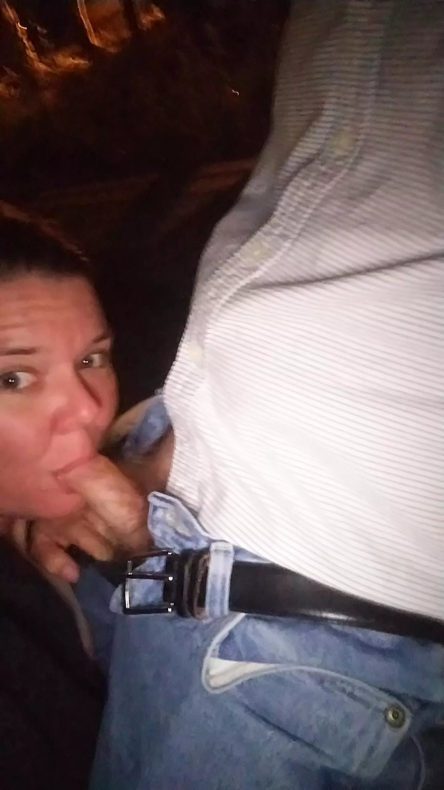 Stopped at the crosswalk