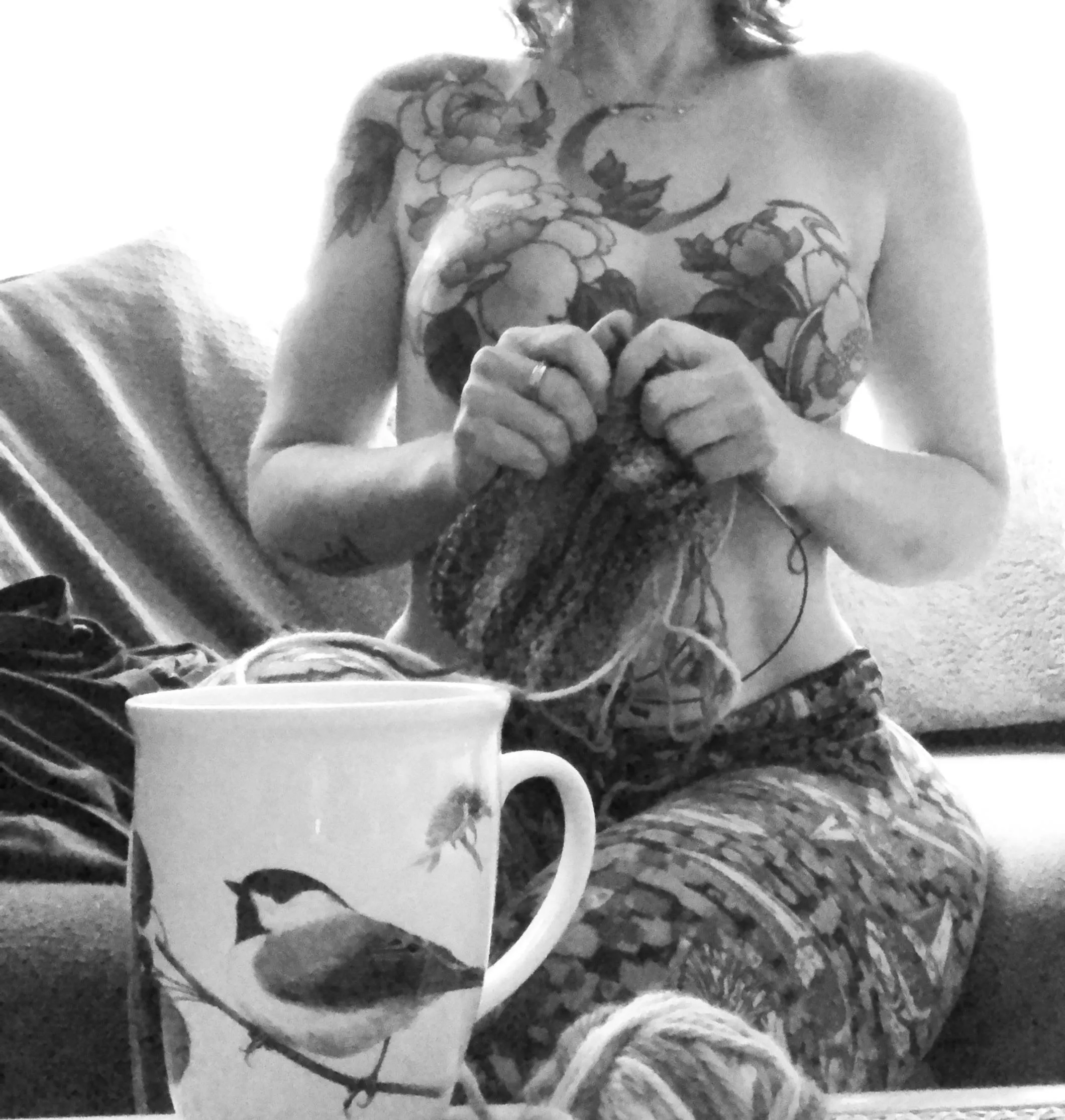 Stormy Sunday mornings are for strong coffee, new knitting, and comfy pants. 🥰 Stormy Sunday mornings are for strong coffee, new knitting, and comfy pants. 🥰