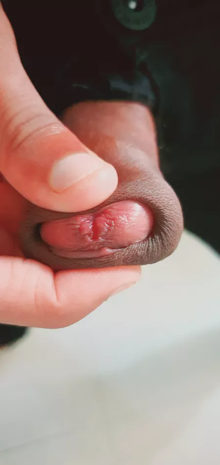 stuck and folded inside so tight 🤭