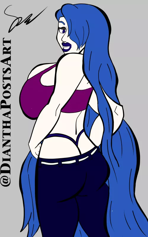 Succubus Juvia showing off her Thong (MissDPostsArt)