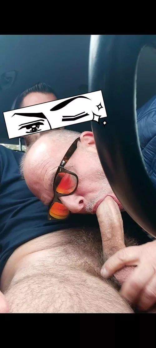 Sucked by stranger in parking area