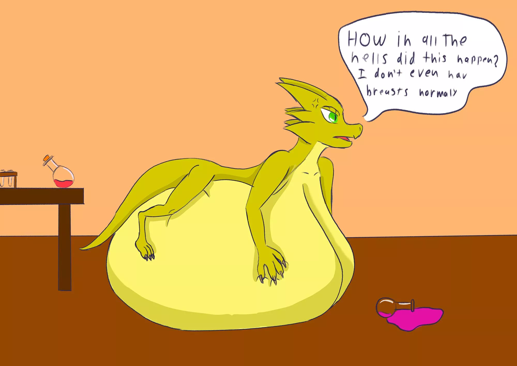 Sulfer had a bit of a misshap with one of her potions(newtype89)