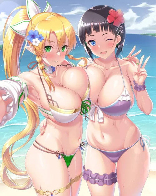 Summer Sugu and Leafa