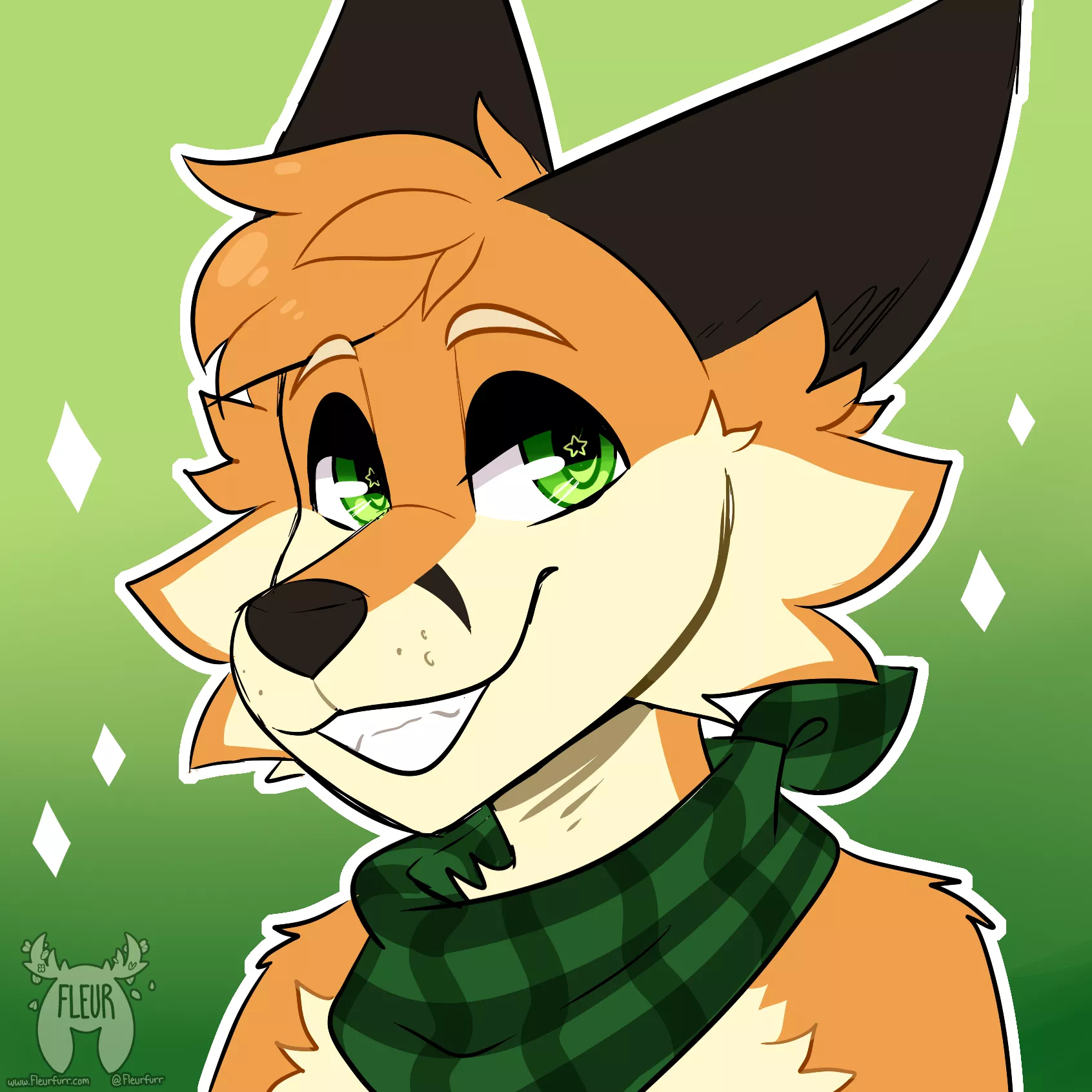 Sunday best with his bandana~ ((Art by me: @Fleurfurr on twitter!))
