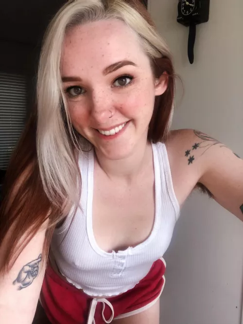 Sunny days mean longer walks...longer walks means more freckles!