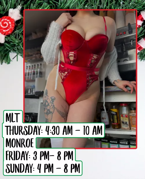 @sunshynebarista Make sure to follow my new account @barista_sunshyne as my main was disabled🥺 Rest of this weeks schedule 🌴💋 MLT: 21709 SR-99 Mountlake Terrace WA Monroe: 19090 US-2 Monroe WA