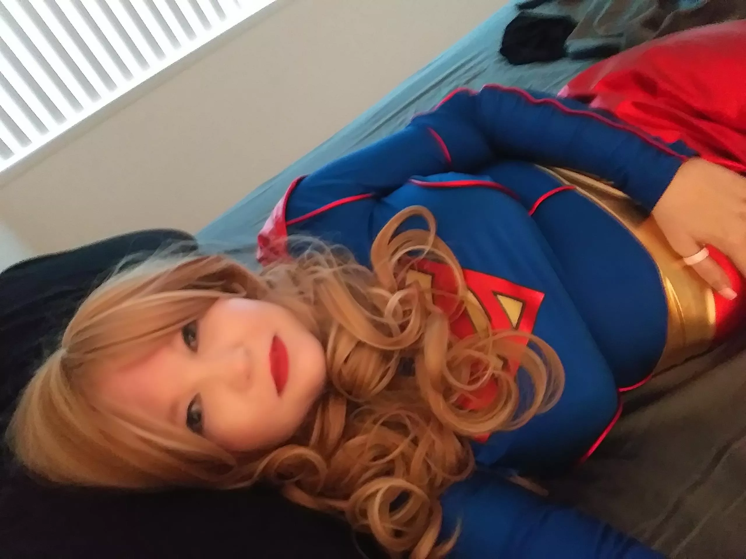 Supergirl has 36DDs! Cosplay by Kitty Catharsis