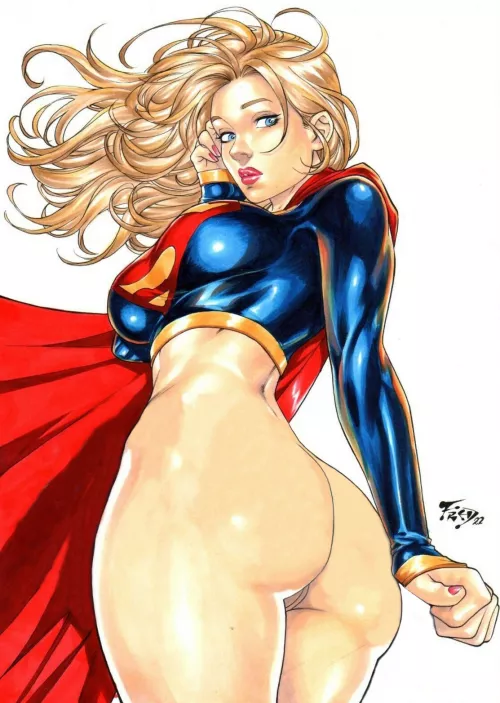 Supergirl has a perfect booty (Fred Benes/Nikk650) [DC Comics]