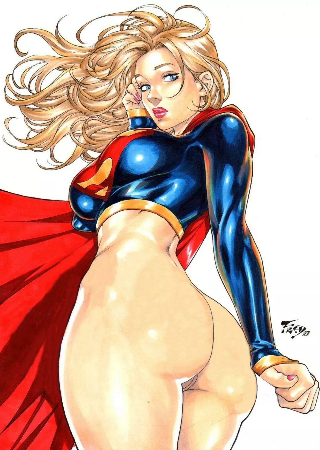 Supergirl has a perfect booty (Fred Benes/Nikk650) [DC Comics]