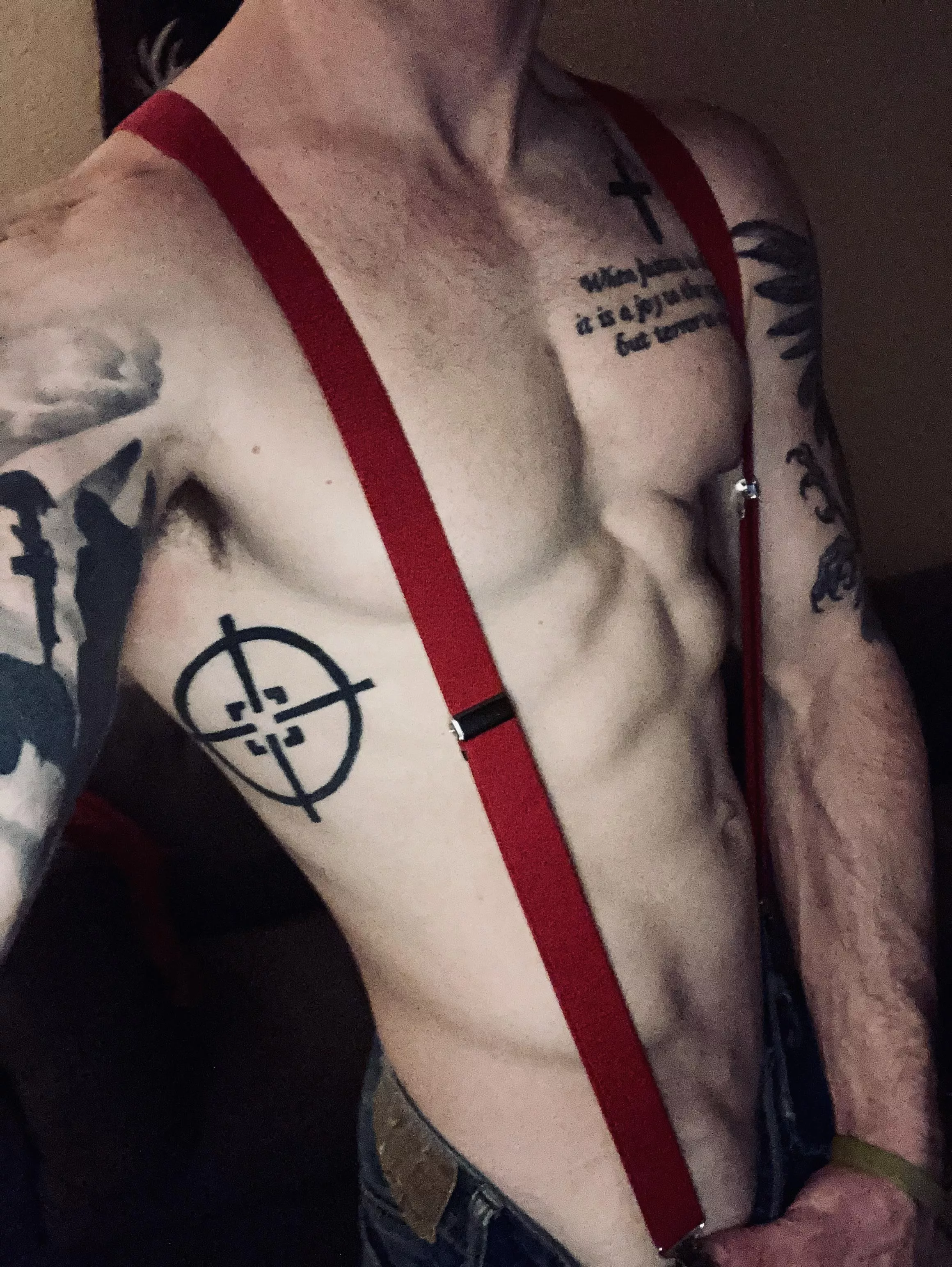 Suspenders and ink 😜