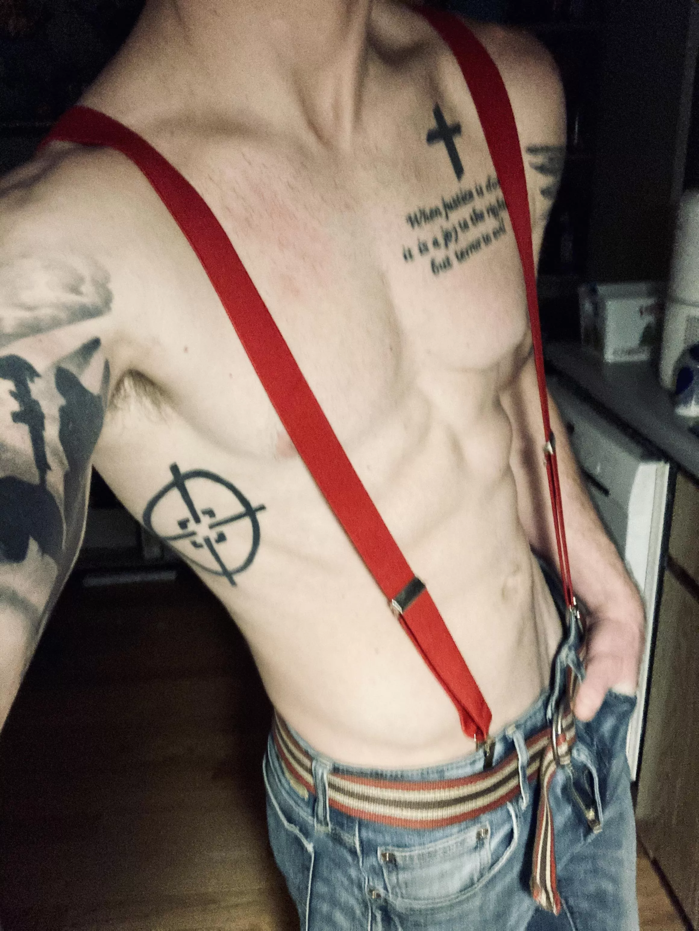 Suspenders feel weird, are they hot though? 😂🤷🏼‍♂️