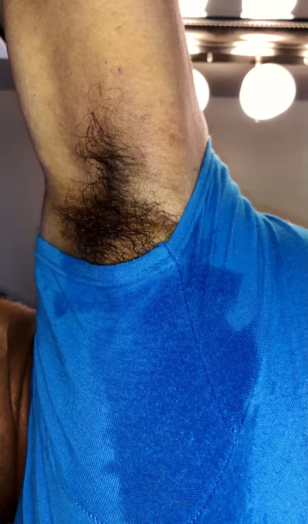 Sweating and stinking up a new shirt…wanna check it out?