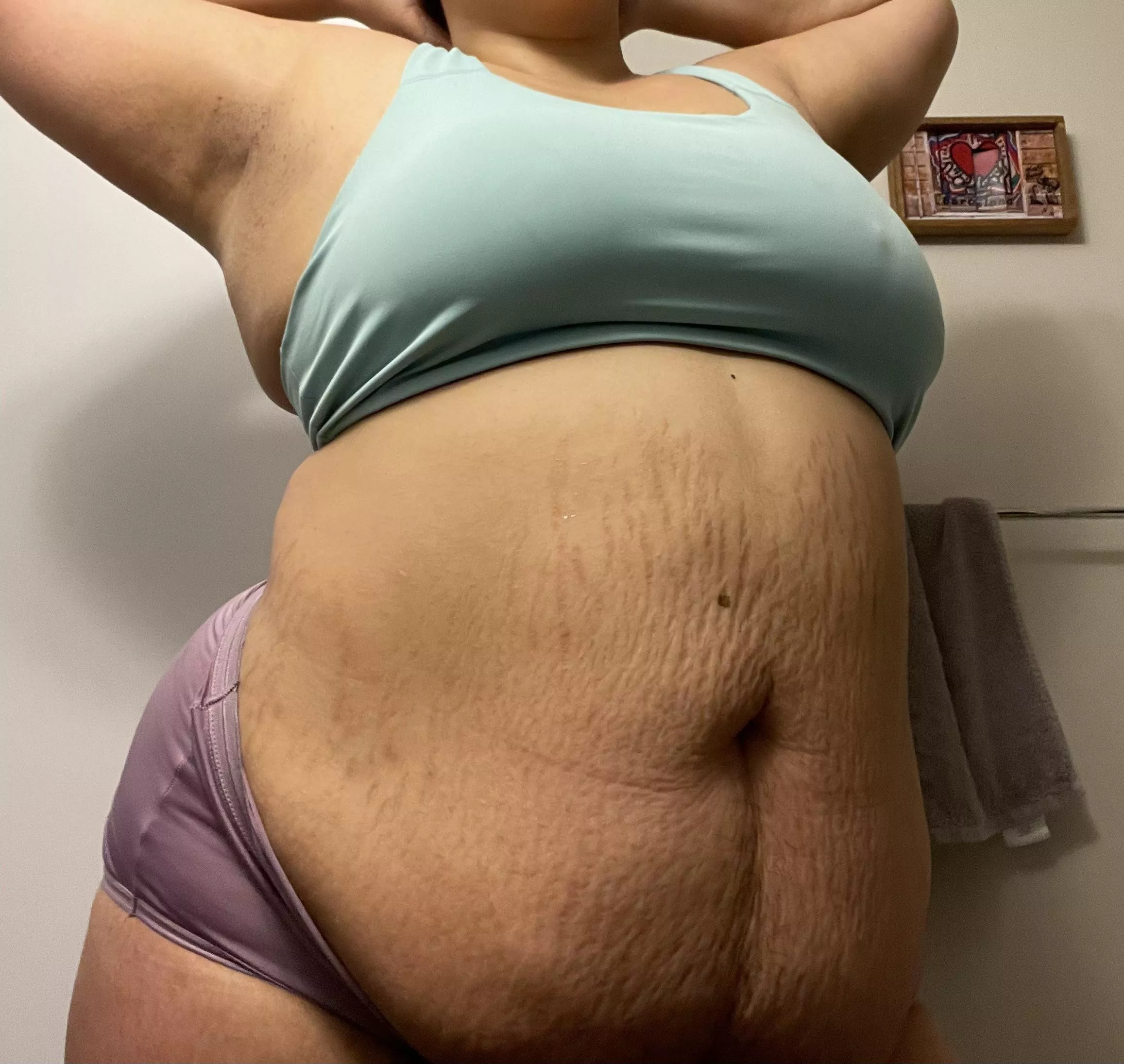 Sweaty after this morning’s workout 😅