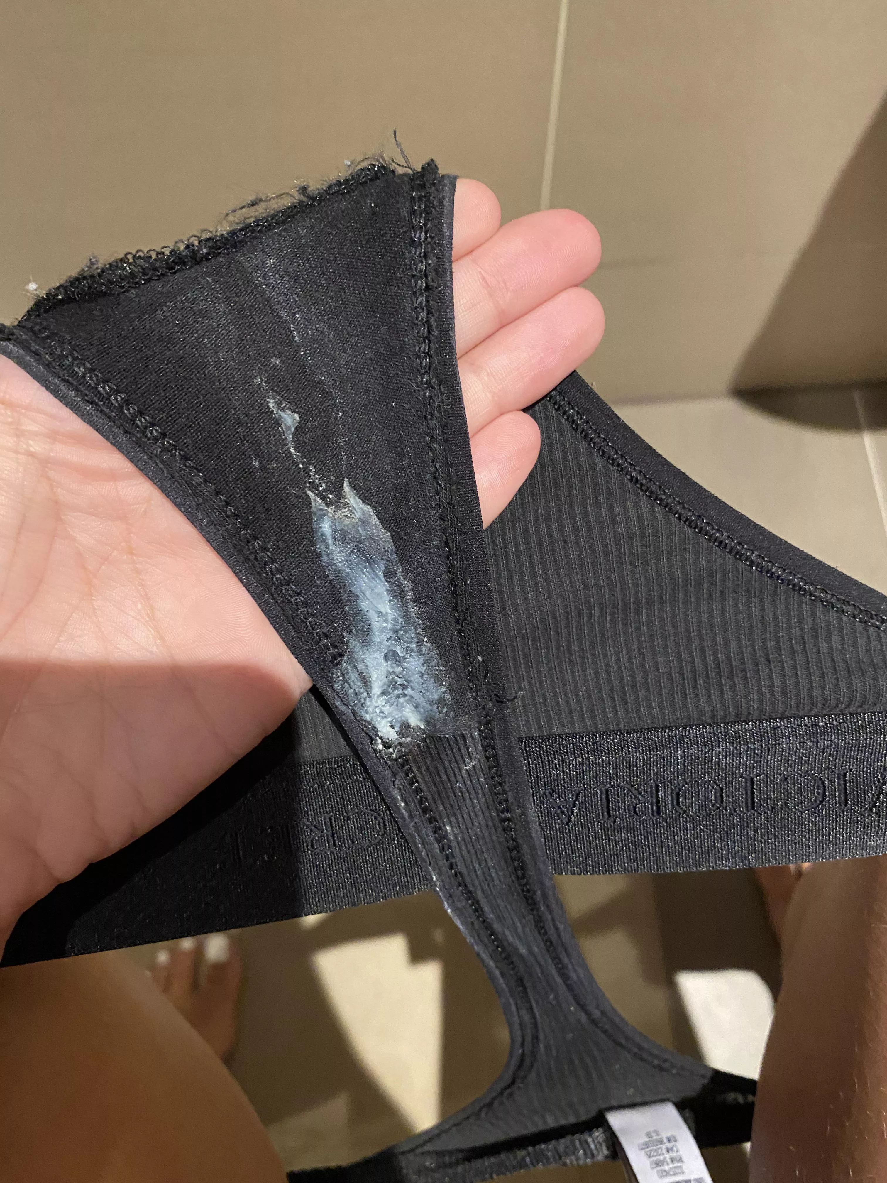 Panties On After Cum - Sweaty and creamy panties after today's gym session ðŸ˜‹ðŸ‘… I cum in them too  ðŸ’¦ nudes by klaudiaxxx