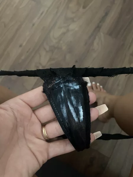 Sweaty, creamy and used panties π I just cummed in them π