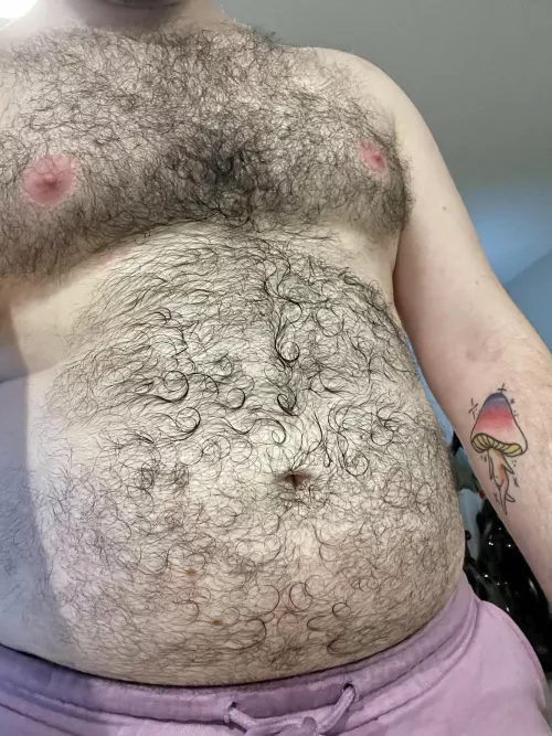 Sweaty cub after a workout