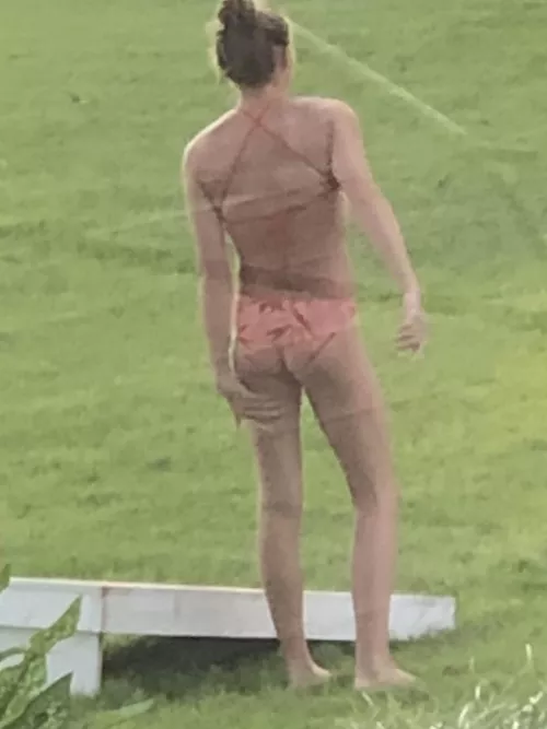 Swim Team Frolicking Outside AND Oh So Cute! 5’4 115lbs 32A