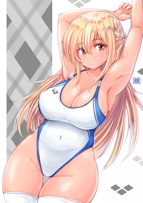 Swimsuit Flare Arms Up (Tong Shui) [Hololive]