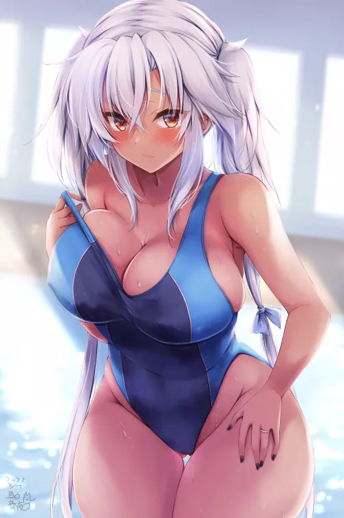 Swimsuit Musashi (Mashiro Yukiya) [Kantai Collection]