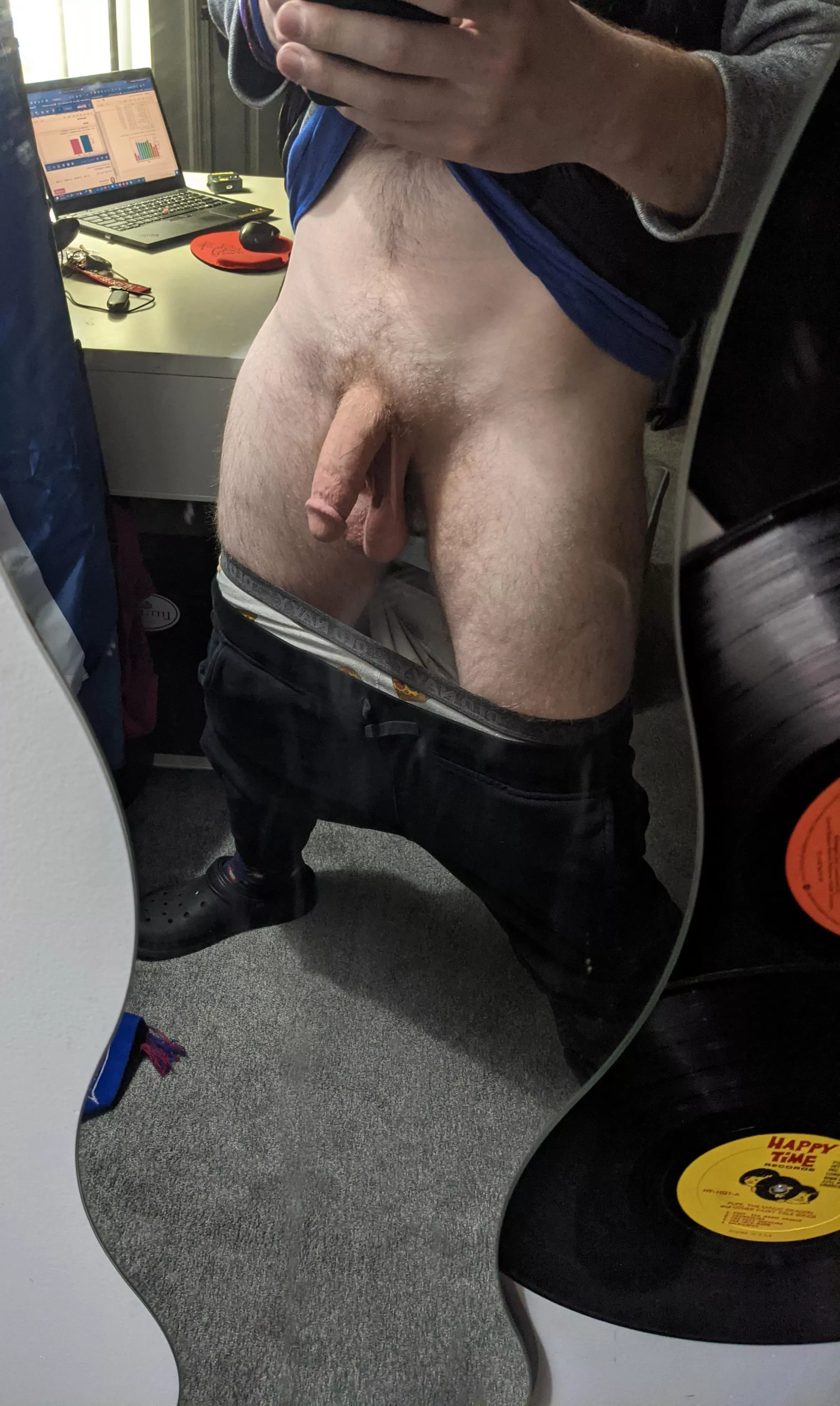 Swinging evening cock