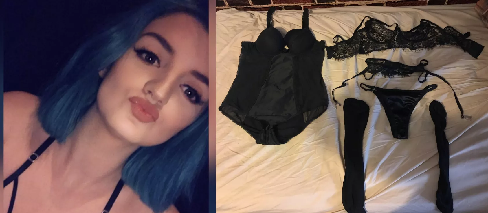 Swiped this set from her lingerie drawer. How should I break it in? Swiped this set from her lingerie drawer. How should I break it in?