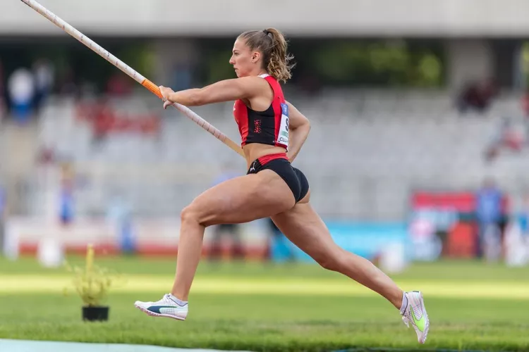 Swiss pole vaulter Angelica Moser