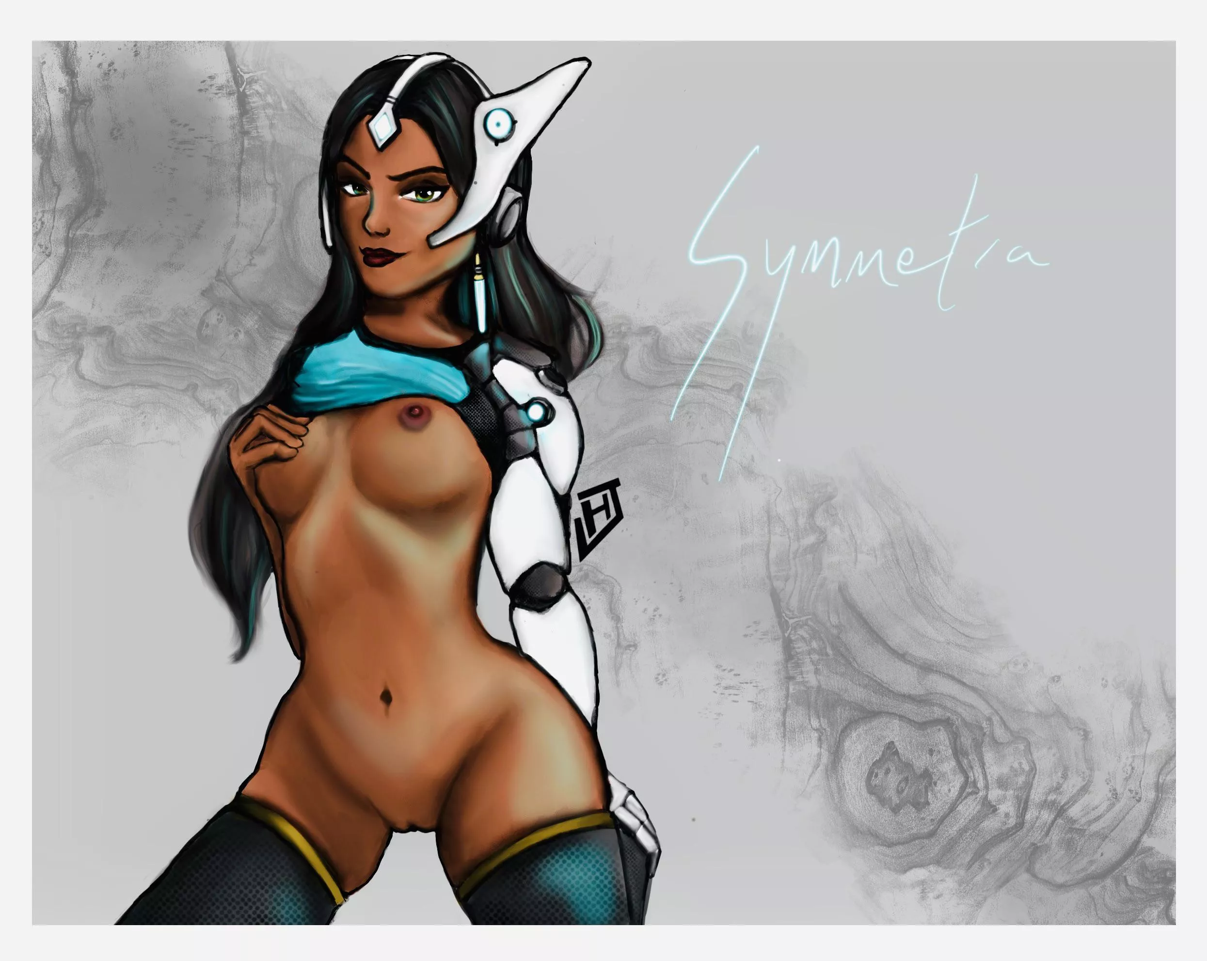 Synmetra lewd pin up by me, (Asatina)