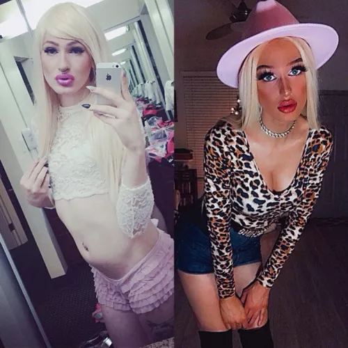 (T) Long time no see! As u can see the hormones and filler were good to me💞