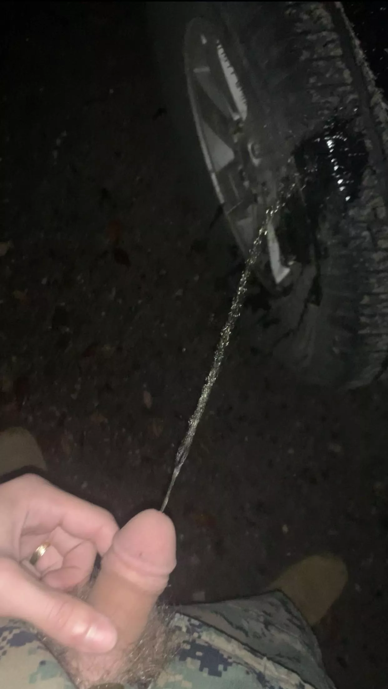 Take her muddin piss on her cum on her she loves it