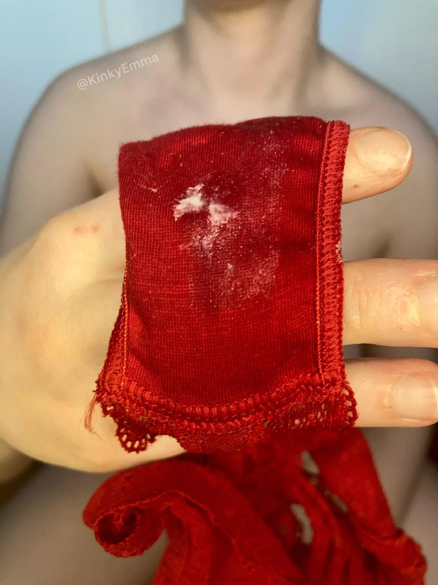 Take them in your mouth and clean them for me