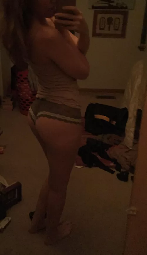 Take them off or pull them to the side? [F]