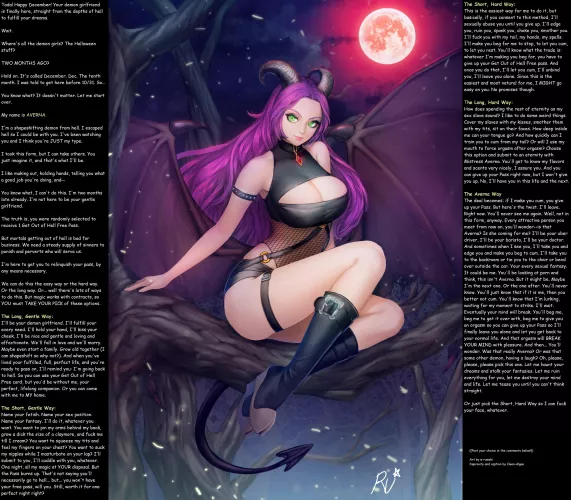 TakeYourPic Special: Demon May Be Late, but She Wants Something [gender neutral pov] [choices include femdom, femsub, wholesome, mind-break]