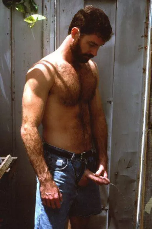 taking a leak