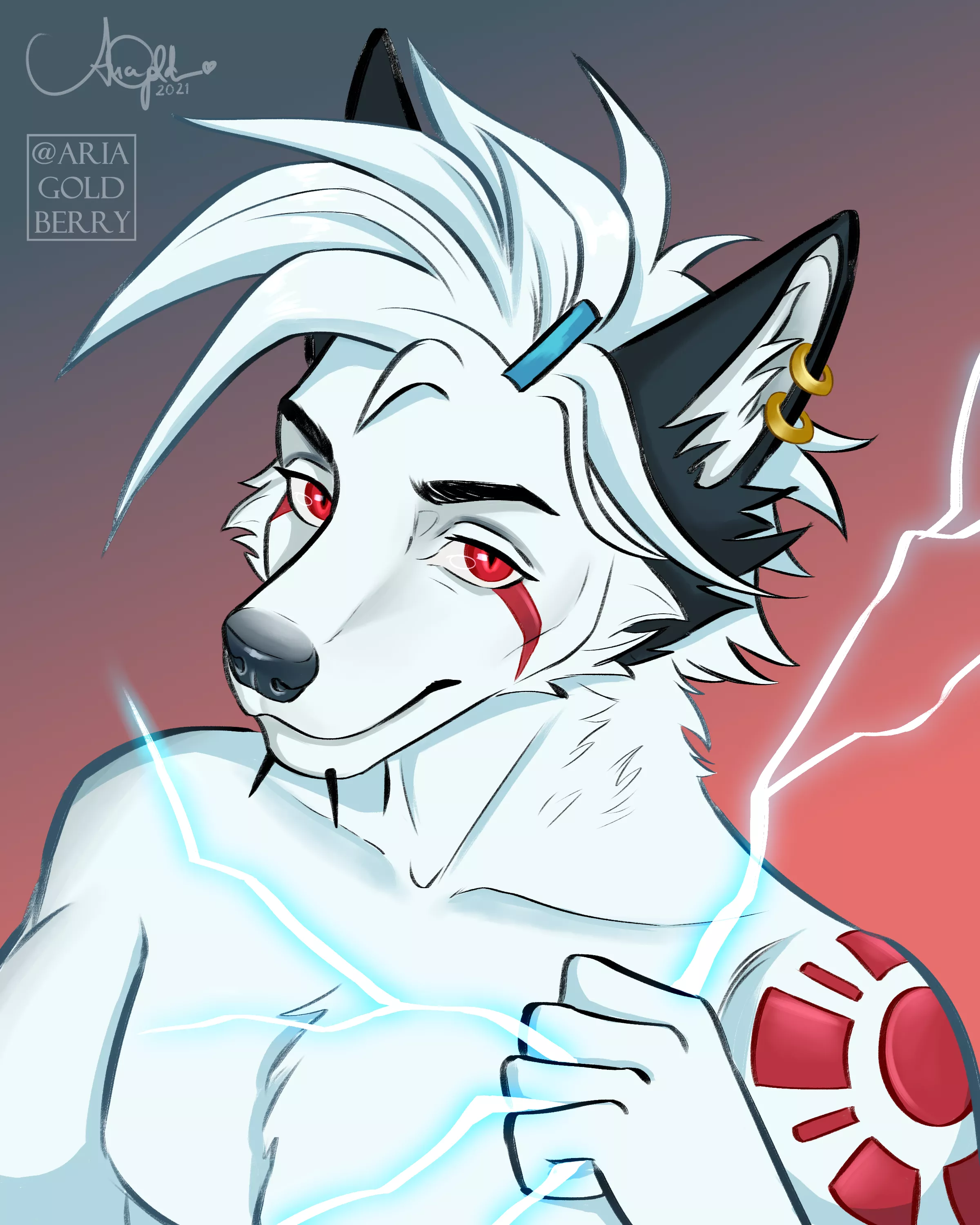 Taking new slots for colored bust sketch like this // 15 USD// You can find me on Twitter too (Art by @AriaGoldberry)