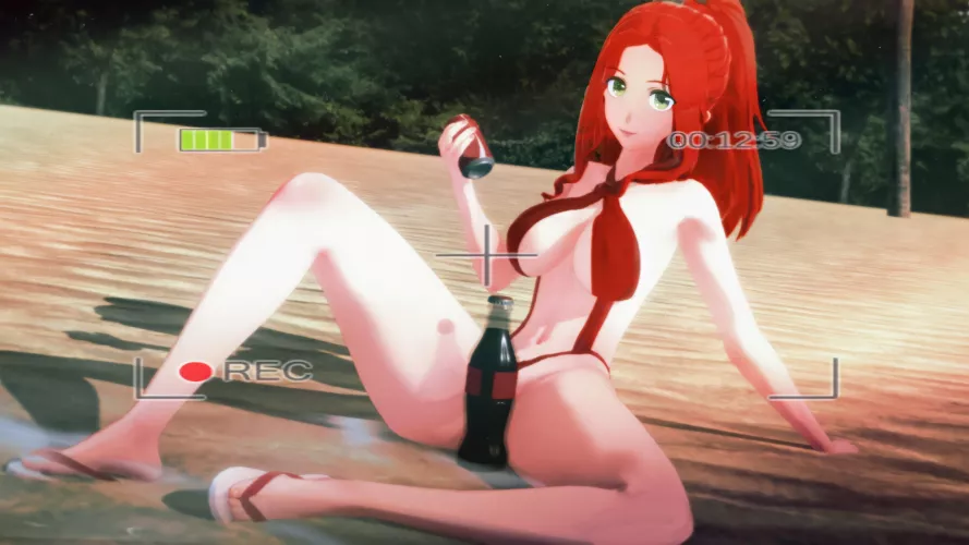 Taking photo at the beach