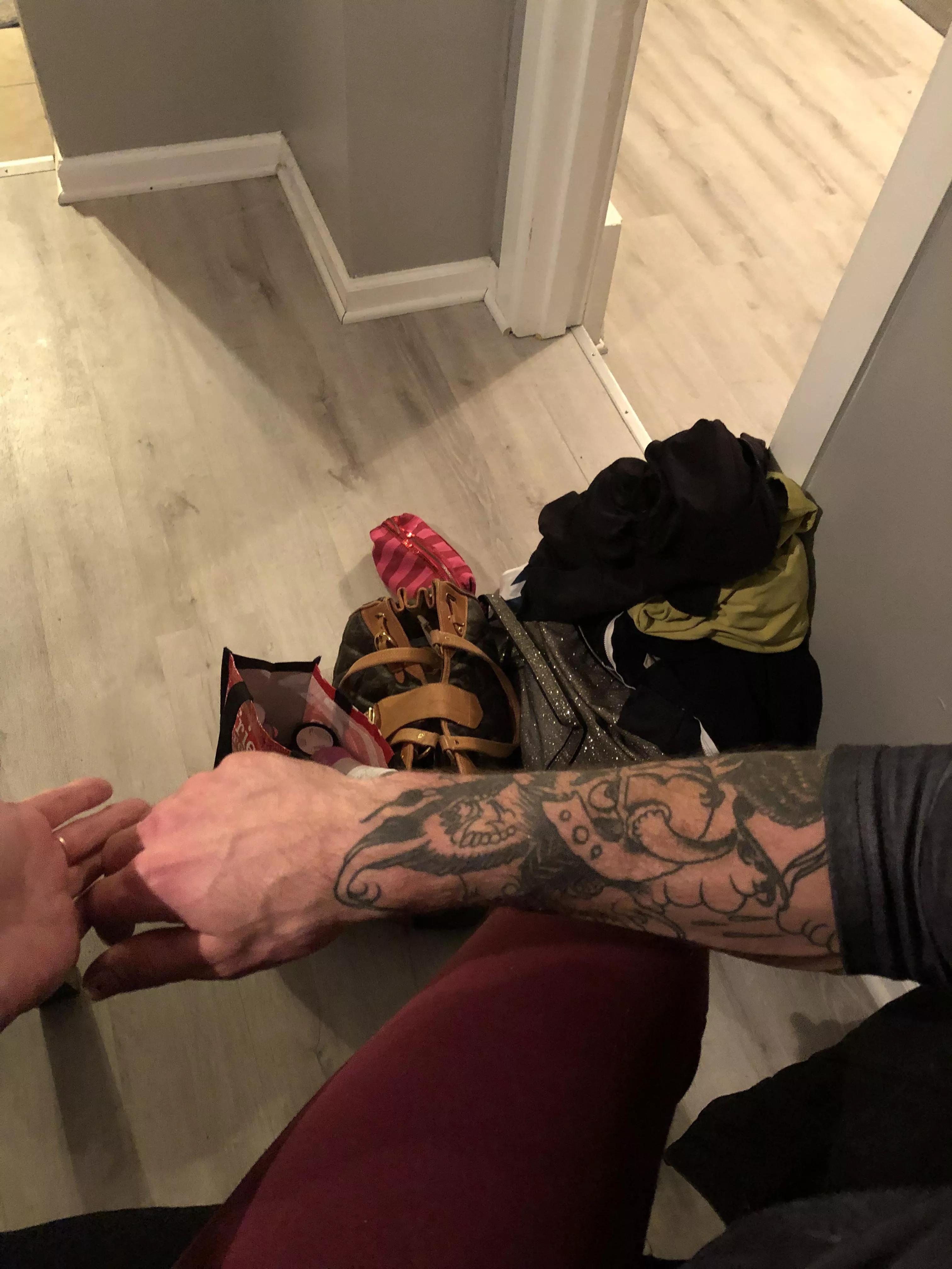 Tatted forearm porn