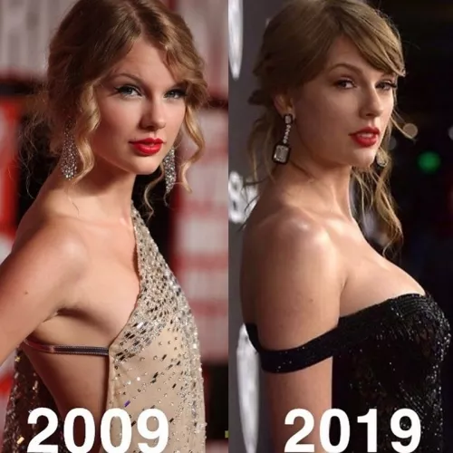 Taylor Swift's evolution to big tits