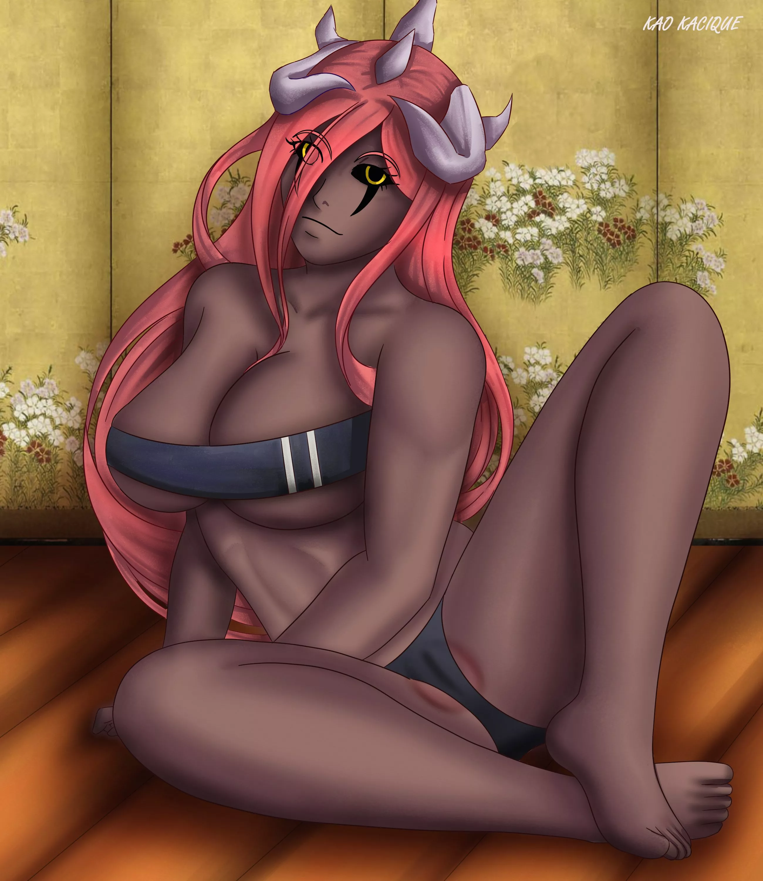 Tayuya doing the Gris Swimsuit challenge (@KaoKacique)