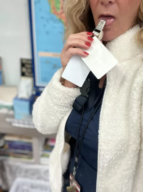 Teacher thinking dirty thoughts