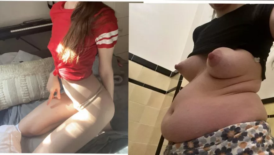 Tease/humiliate me for outgrowing my crop tops during quarantine. You can be mean 🐖.