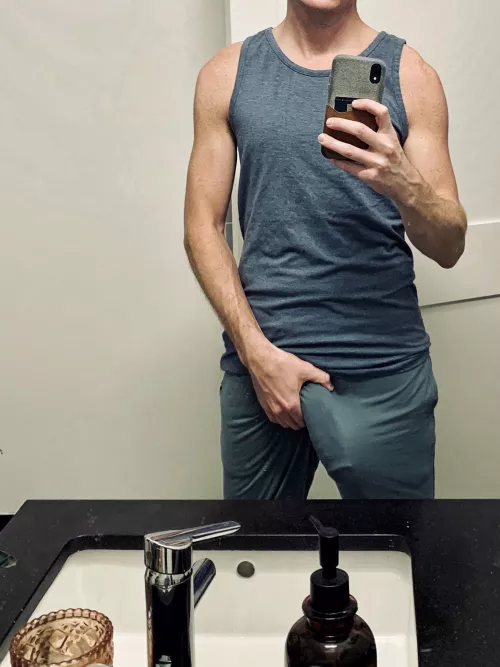 Teasing in my loungewear.