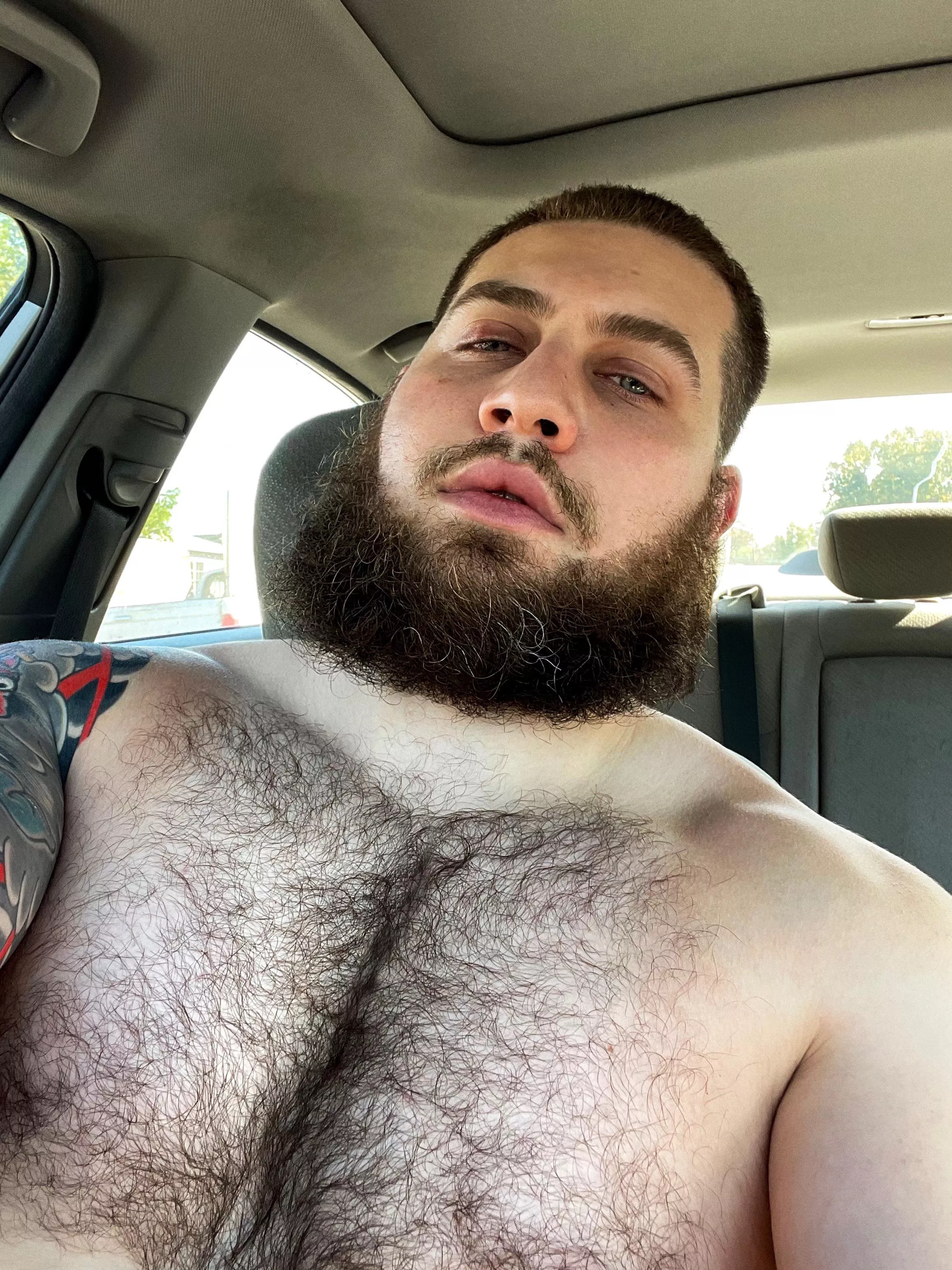 Tell me my chest hair is pretty? I need a mood lift
