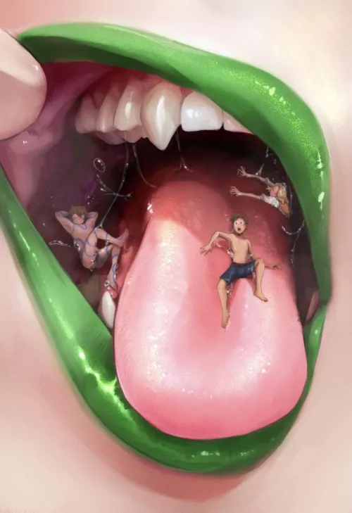 Terra mouthful by on kinky(oral) multiple prey)(giantess)