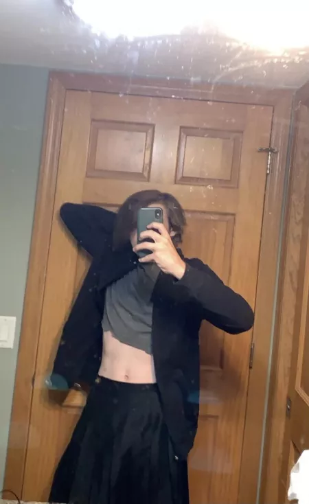 Terrible fit, but here’s a crop top I made a while ago
