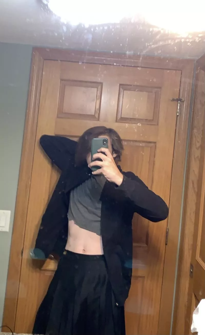 Terrible fit, but here’s a crop top I made a while ago