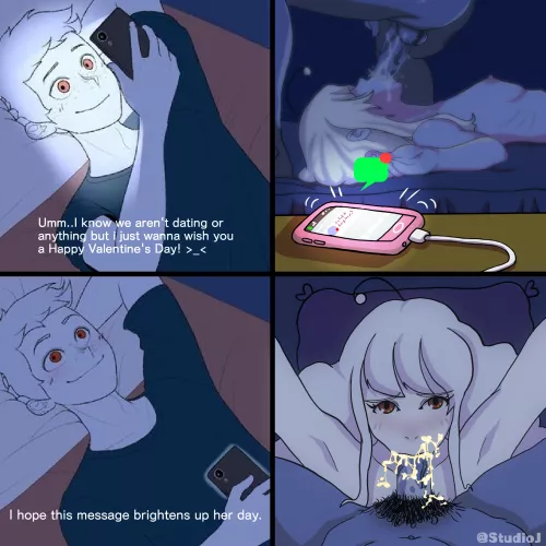 Texting Couple in Bed meme is such a ntr goldmine so I decided to do something about it. Happy Valentine's Day fellas. (Oc)