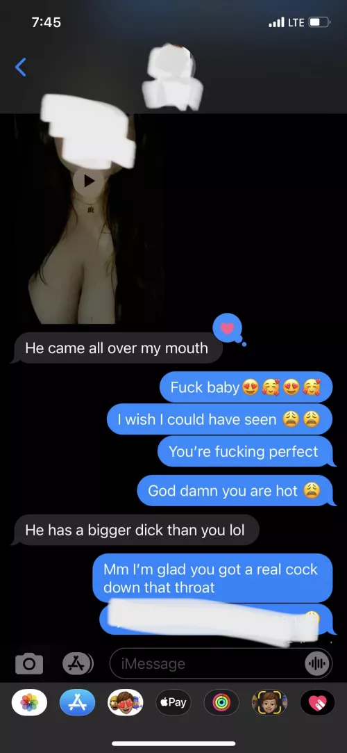 Texts I get, I fucking love her!